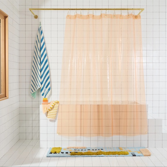 sunshower curtain - light orange cloud - nwot - Picture 1 of 4